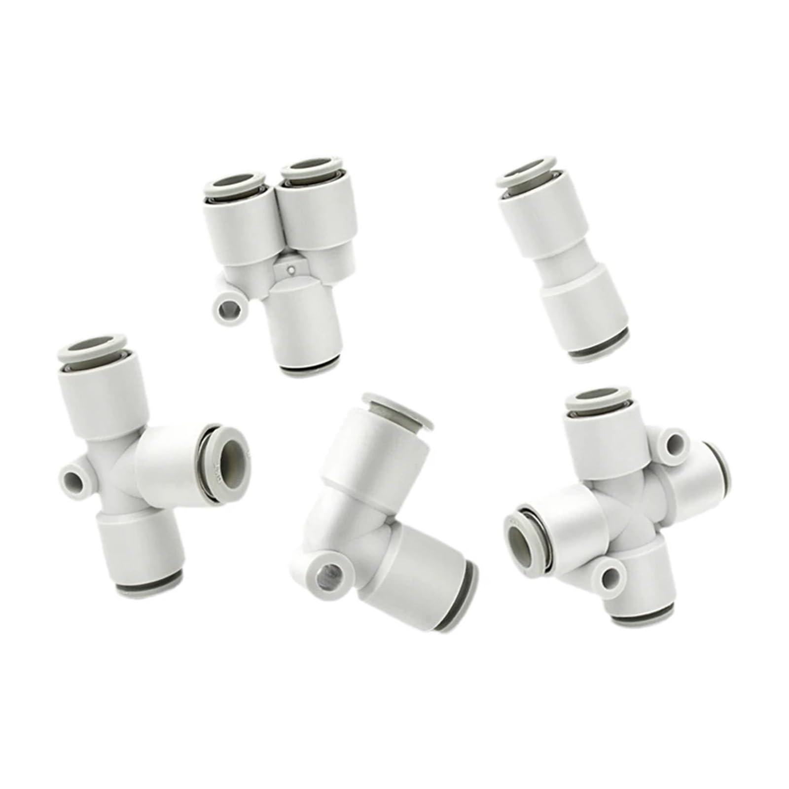 Connecteur pneumatique connecteur de Tuyau connecteur de Tuyau 1/4 1/2 6mm 8mm BSP fileté connecteur Rapide connecteur de Tuyau d'air (Color : 8-03 (8mm-3l8), Size : PLF)
