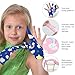 Janmercy 16 Pcs Thumb Sucking Stop for Kids Chewy Gloves Stop Breathable Thumb Guard for Nail Biting Gloves Cute Finger Sucking Stopper for Kids, 8 Style, 2 Finger(3-6 Years)