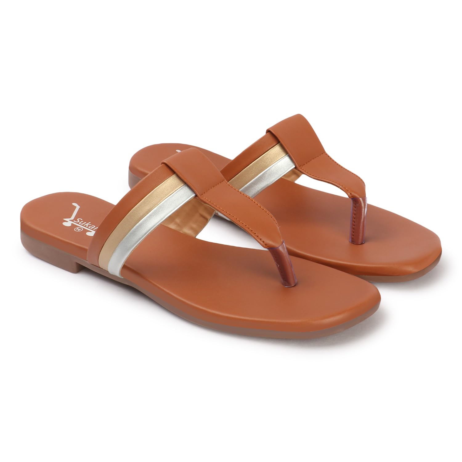 SUKART Tan Stylish Slip-On Slippers Flats (B0DB82S2WB) Amazon Price History, Amazon Price Tracker