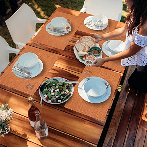 U'Artlines UU00672 Placemats, Heat-Resistant Placemats Stain Resistant Anti-Skid Washable Pvc Table Mats Woven Vinyl Placemats thumb #8