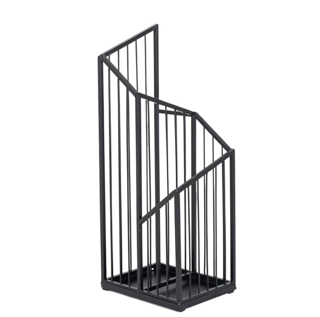 WQPMNYG Outdoor Umbrella Stand Metal Black Umbrella Holder Walking Stick & Cane Stand Indoor Umbrella Holder Entryway Umbrella Rack& Stylish Design