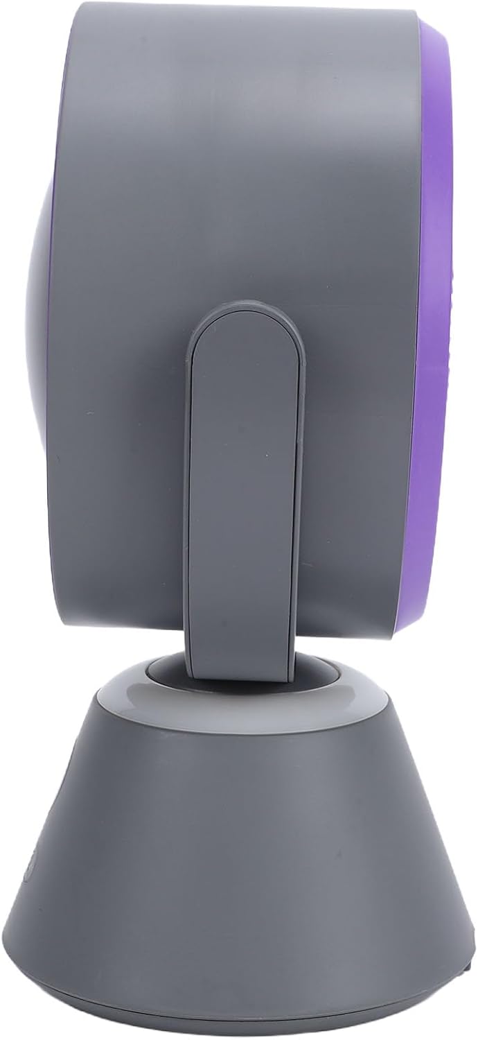 Dpofirs Turbine Air Circulator with Digital Display | USB Rechargeable Desk Fan Night Light Hanging for Office Home