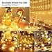 LED Lichterkette Strombetrieben,27M Lichterkette Kugel warmweiß mit Stecker für Außen und Innen,IP44 Wasserdicht Lichterketten mit Dimmbar Fernbedienung,Ideal für Zimmer,Weihnachten,Party,Garten