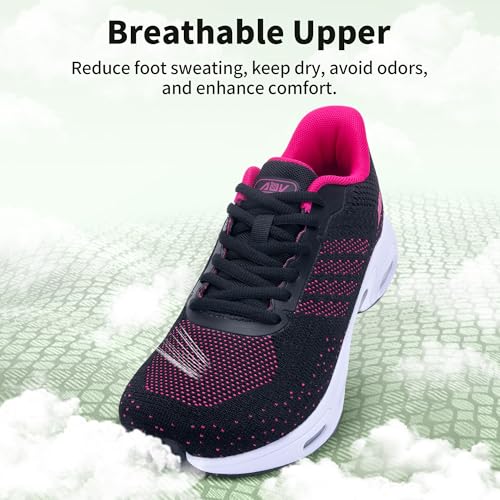 Image of AOV Women Arch Support Walking Shoes Orthotic Tennis Sneakers for Plantar Fasciitis Athletic Running Shoes