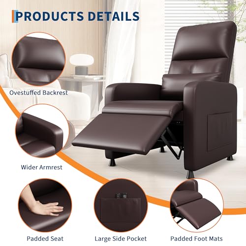 Sillón Plegable Marrón con Estructura de Acero miniatura 4