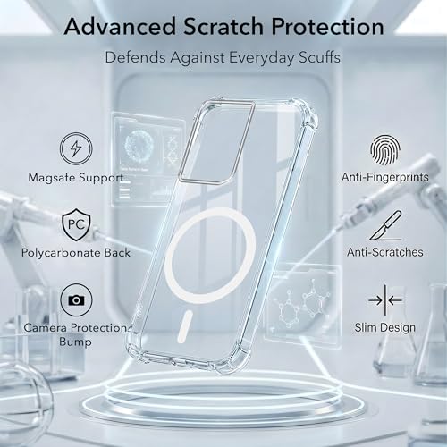 Image of Jkobi Shockproof Crystal-Clear Back Cover for Motorola Moto Edge 50 Fusion (Magsafe Wireless Support | Drop & Camera Protection | Hard Polycarbonate)