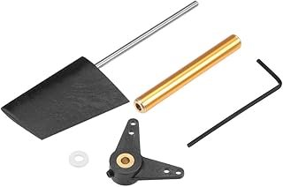 uxcell RC Boat Rudder with L Shape Servo Arm,Rudder Pad Thickness 7mm 1 Set