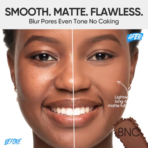Image of SKINTIFIC Ultra Cover Powder Foundation For Oily Skin 8NC Pure Toffee