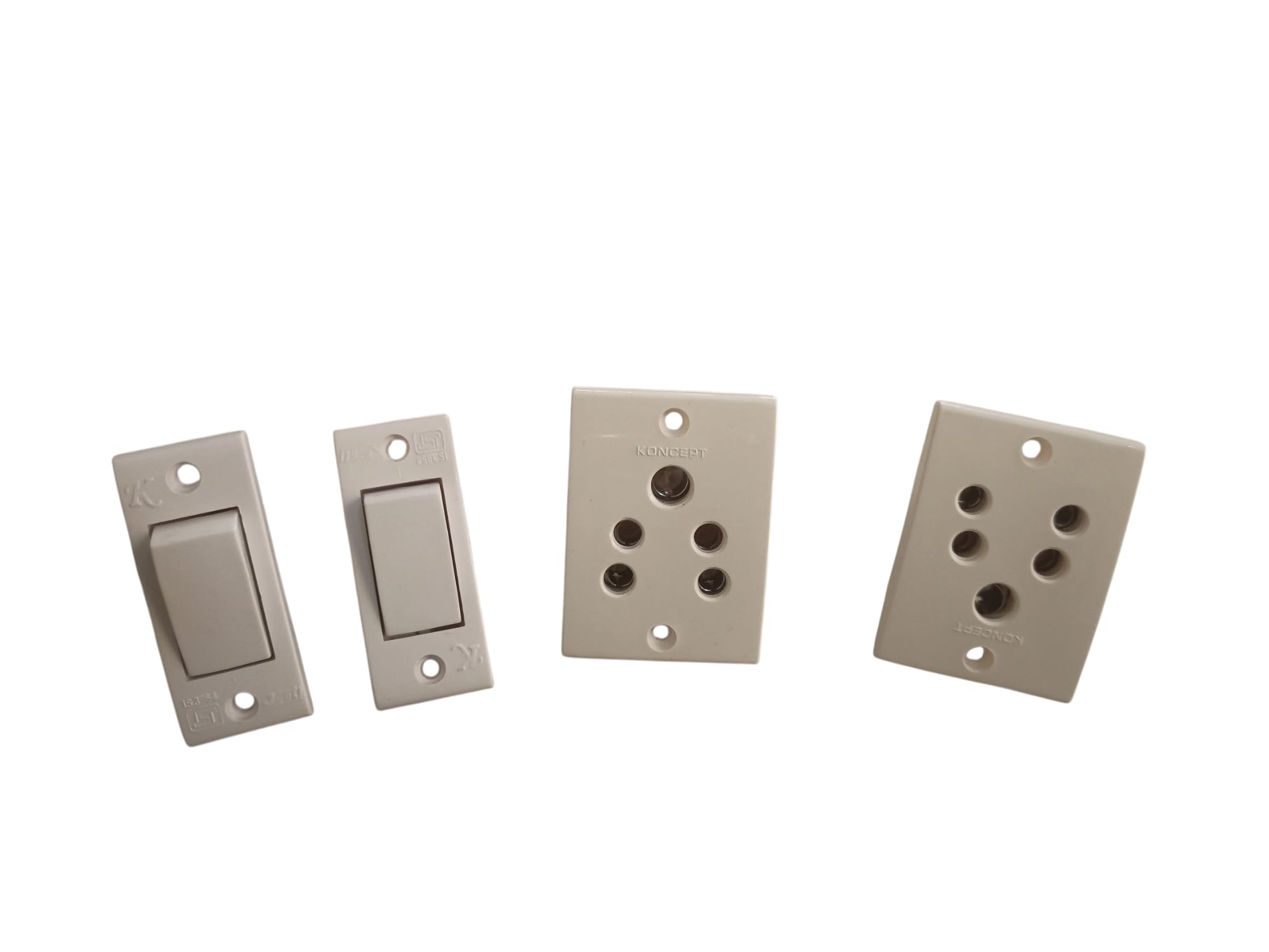 Modular Switches and Universal Sockets Combo Set, Pack of 3 Each, Polycarbonate, 6A Compatible, White, for Home, Office and Commercial Use-image-38
