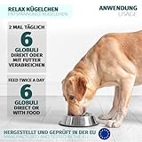 Saint Nutrition® Relax Kügelchen für Haustiere – Natürlicher Futterzusatz bei Stress & Unruhe – Unterstützt Entspannung bei Reisen, Silvester & im Alltag – Für kleine, mittlere & große Hunde - 10g