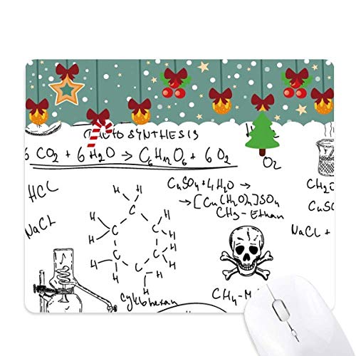 Tapis de souris de bureau en caoutchouc antidérapant motif chimie pour éviter les glisses