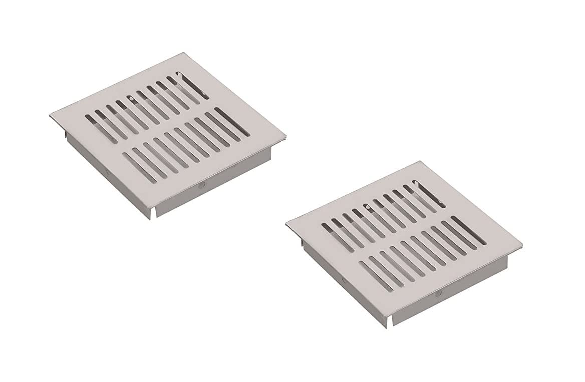 MHS Stainless Steel Air Ventilator Jali Satin Finish 4 x 4 Inch - Pack of 2-image-42