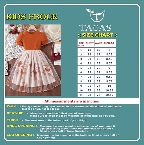 Image of TAGAS Girls Embroidery Pattern Cap Sleeve A-line Knee-Length Dress