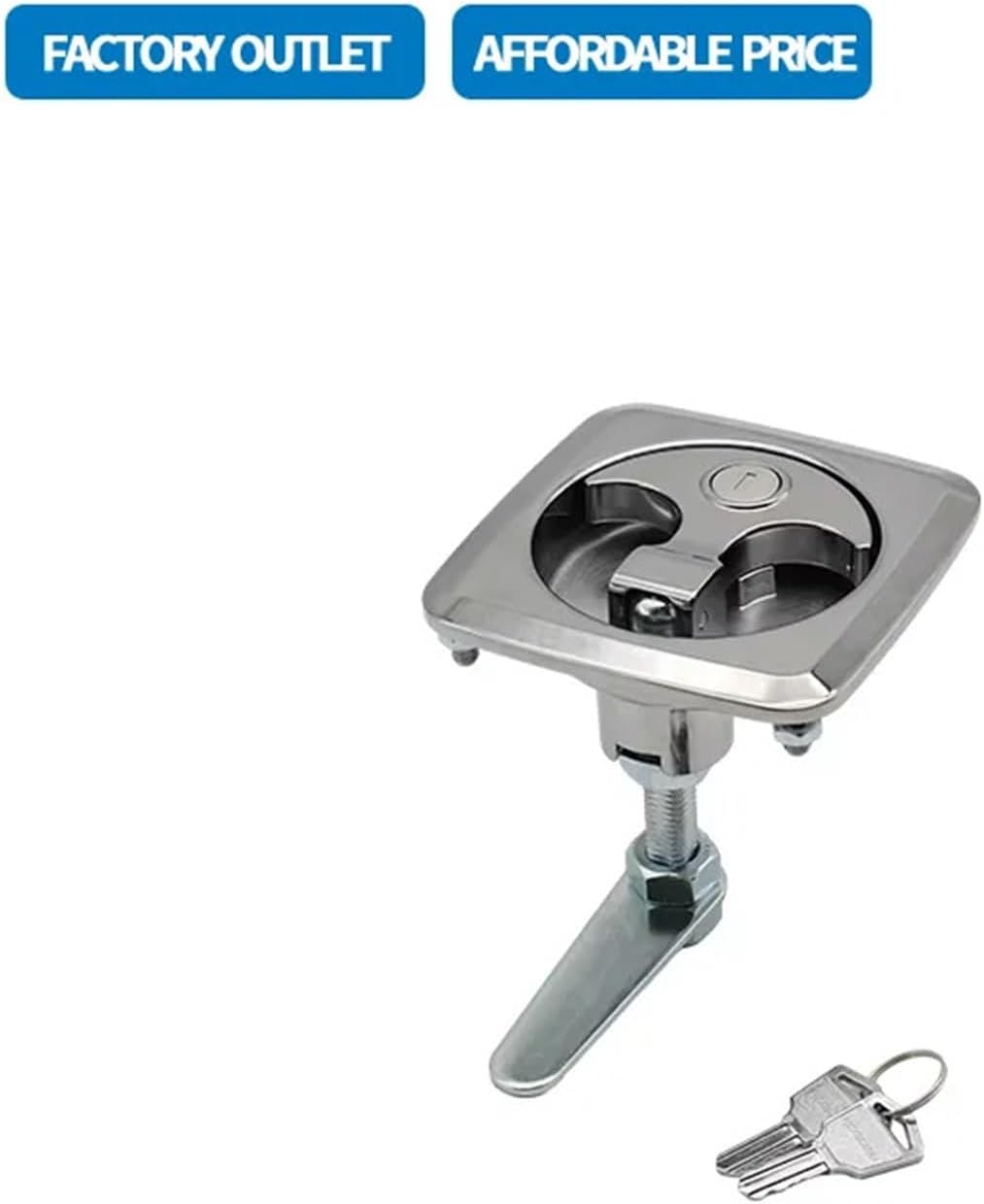 Pull Rod Panel Lock Steel Carriage Lock Toolbox Industrial Distribution Box Electrical Cabinet 1Pcs