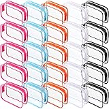 25 Pack Clear Cosmetic Bag, Transparent Toiletry Bag Travel Pouch with Zipper Makeup Cosmetic Bag...