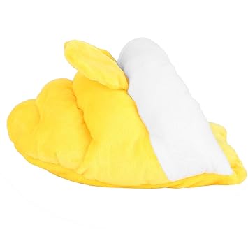 Hamster Nest, Yellow Cotton Sleeping Hamster Sleeping Bed, Sugar Glider for Hamster(Yellow, S)