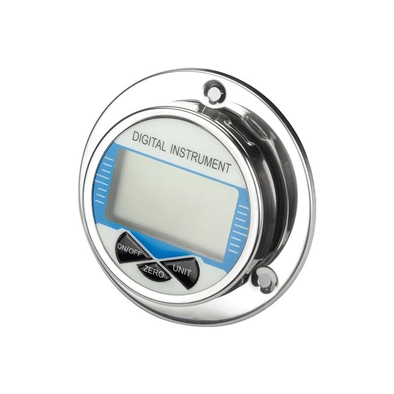 Axial 60mm LCD Stainless Steel Hydraul Gas/Water/Fuel Digital Manometer 60Mpa Wireless LCD Digital Pressure Gauge Pressure Meter(G1-2,0-1Mpa)