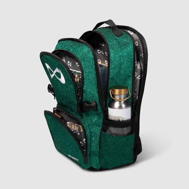 Nfinity Sparkle Backpack for Cheerleaders – Glitter Finish, Lightweight and Durable, with Ample Storage and Adjustable Straps - Image 3