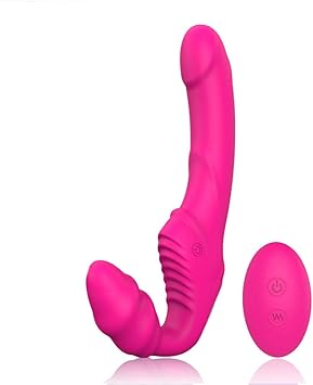 Juguetes sexuales pareja-Consolador lésbico vibrador doble de ...