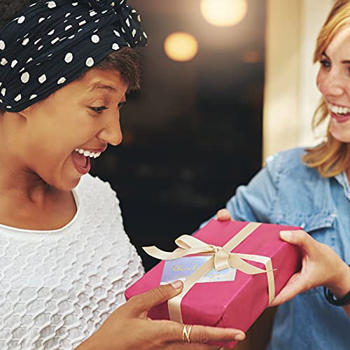 120 Pieces Watercolor Thank You For Supporting My Small Business Card Gold Foil Thank You Business Card Colorful Thanks Card Customer Appreciation Package Insert For Online Shop Retail Store, 6 Styles #TOP6