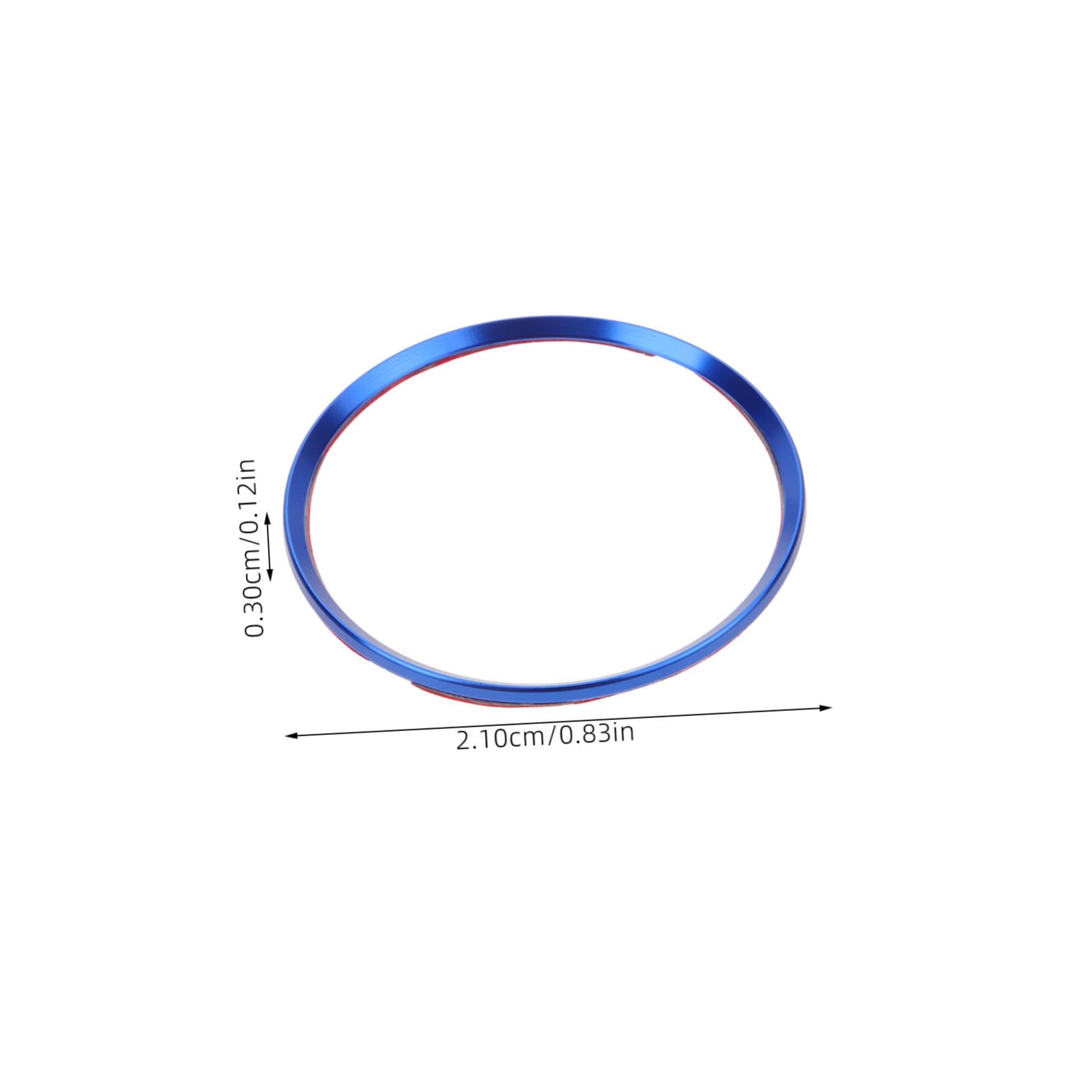 Alipis 4pcs Hubcap Decorative Ring Car Hub Trim Car Tire Accessories Wheel Hub Trim Removal Cover Tire Replacement Hub Trim Hub Caps Tire Caps Large Hubcaps X Chrome Blue Aluminum Alloy