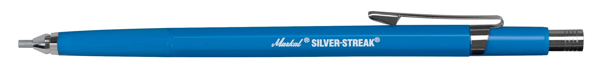 Markal 22221 Retail Pack Silver-Streak 1 lápiz portaminas cargado + 2 paquetes de minas redondas