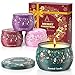 Produktbild Duftkerzen-Geschenkset, 4er-Pack Weihnachts-Aromatherapie-Kerzen, Geschenkset für Frauen, 4,4 Unzen natürliches Sojawachskerzen-Geschenkset für Weihnachten, Valentinstag, Jubiläum, Muttertag
