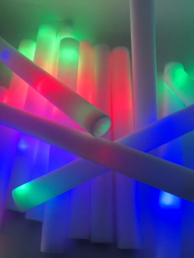 M.best Glow Sticks Bulk – 100 Pack LED Light Up Foam Sticks With 3 Modes For Parties & Events