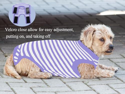 Image of Dog Surgical Recovery Suit, After Spay Abdominal Wounds Post Surgical Suit for Dogs Female Male Dog Onesies, Anti Licking Breathable Dog Shirt for Small Large Dogs, Dog Surgery Collar Alternatives