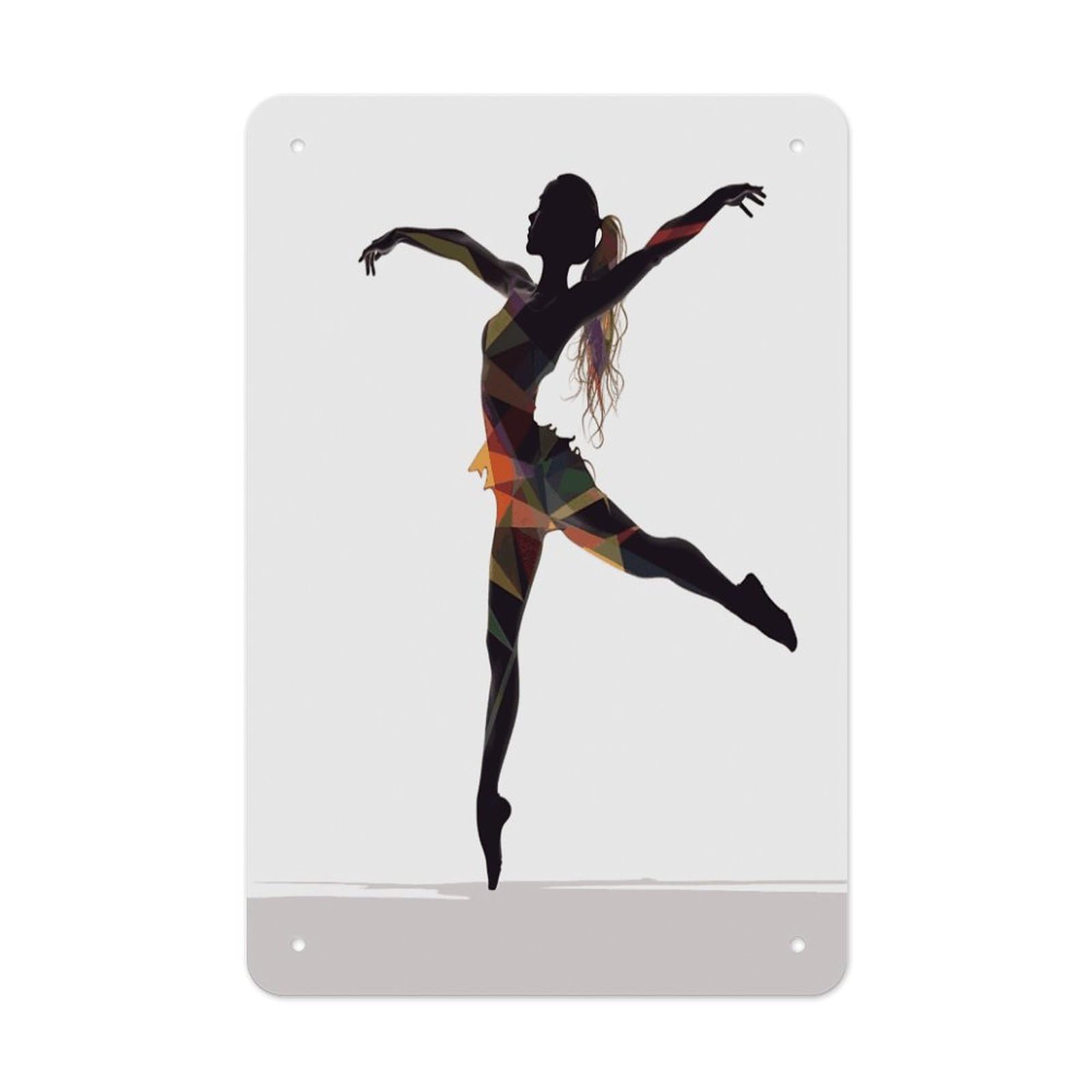 Btcowzrv Style A Dancer Metal Tin Sign Wall Decor Hanging Plaque