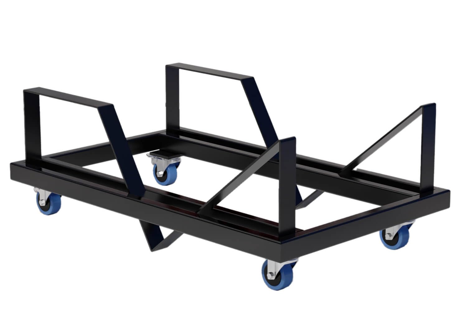EIGENTLICH Stapelstuhl Rollwagen Dolly, Stuhltransportwagen zur platzsparenden Lagerung von bis zu 30 Stapelstühlen, Sammelwagen für Besucherstühle, Stuhl-Transporthilfe mit leichtgängigen Rollen