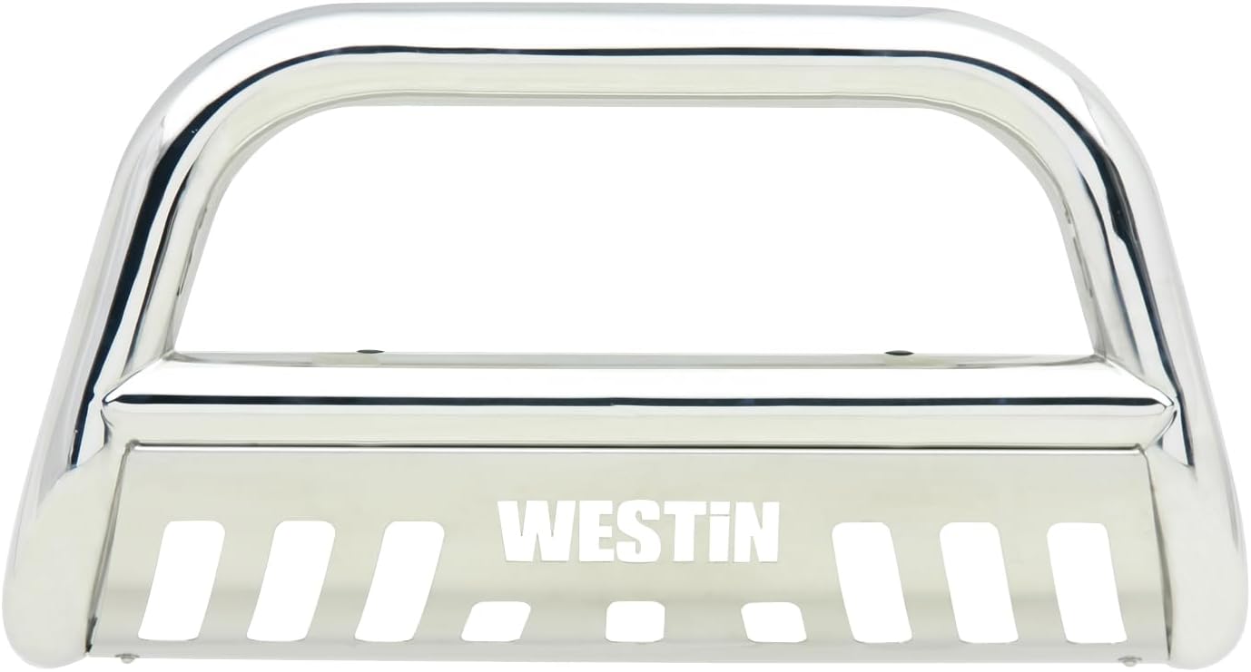 Westin 31-5240 E-Series Bull Bar fits 2001-2007 Silverado Sierra Classic 1500HD 2500HD 3500HD 1999-2007 2500LD 2000-2006 Tahoe Suburban Yukon/XL 1999-2007 Avalanche Stainless Steel