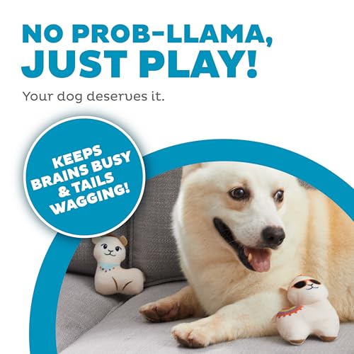 Image of Outward Hound Hide A Llama Plush Dog Toy Puzzle
