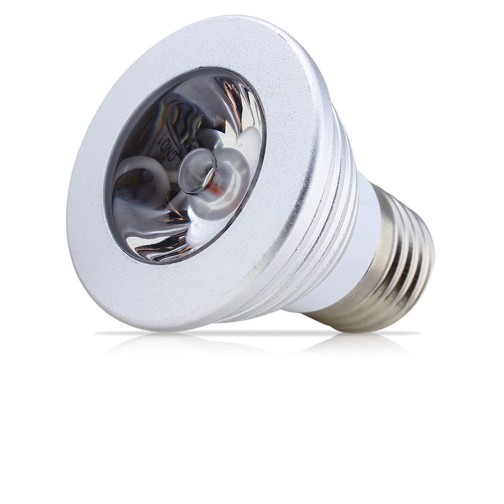 1 Pcs Dimmable E27 3W Led Bulb RGB LED Spotlight Smart Led Lamp with Remote