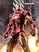 LonullyMege 7inch Light UpIronman Action Figure Full Metal Painting with Lots of Accessories Collectable Toy(LED MK7)