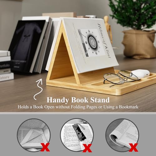 Nihome NIHOME-0450 Bamboo Wooden Book Stand Holder thumb #3