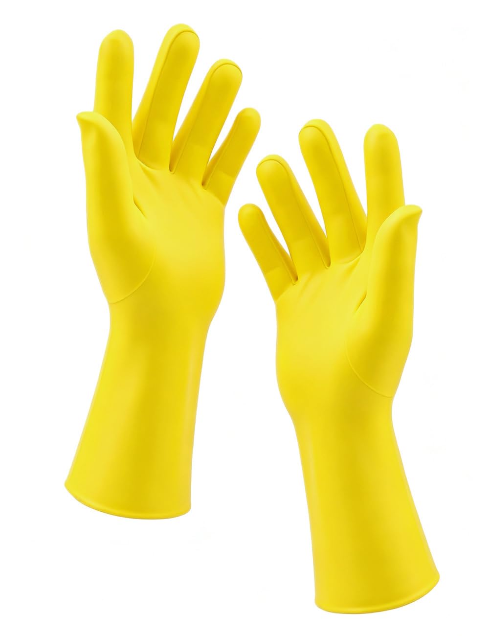 Chendvol Men's and Women's Wrist Length Stretchy Spandex Gloves Costume Banquet Wedding Party Short Gloves, Yellow, Standard