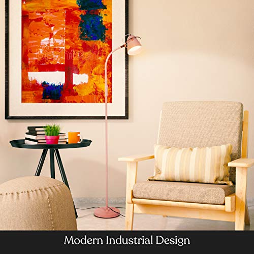 Brightech Zoey Led Floor Lamp - Flexible, Bright Standing Task Light For Puzzles, Crafting, Sewing And Reading - Perfect Dimmable Lighting For Kids Bedrooms, Desks, Nurseries, & Offices - Pastel Pink #TOP6