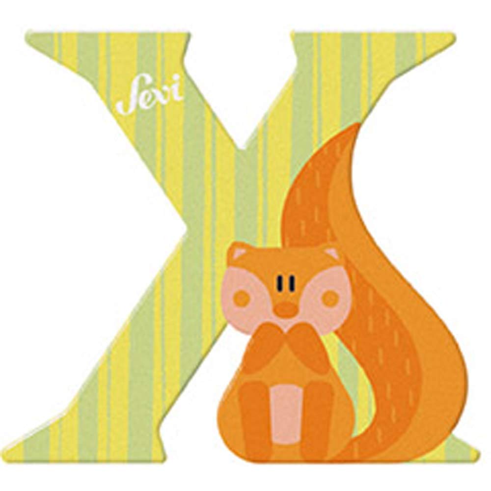 Letterina In Legno Alfabeto - Lettera N Decorata A Mano, 10 Cm - Foto 9