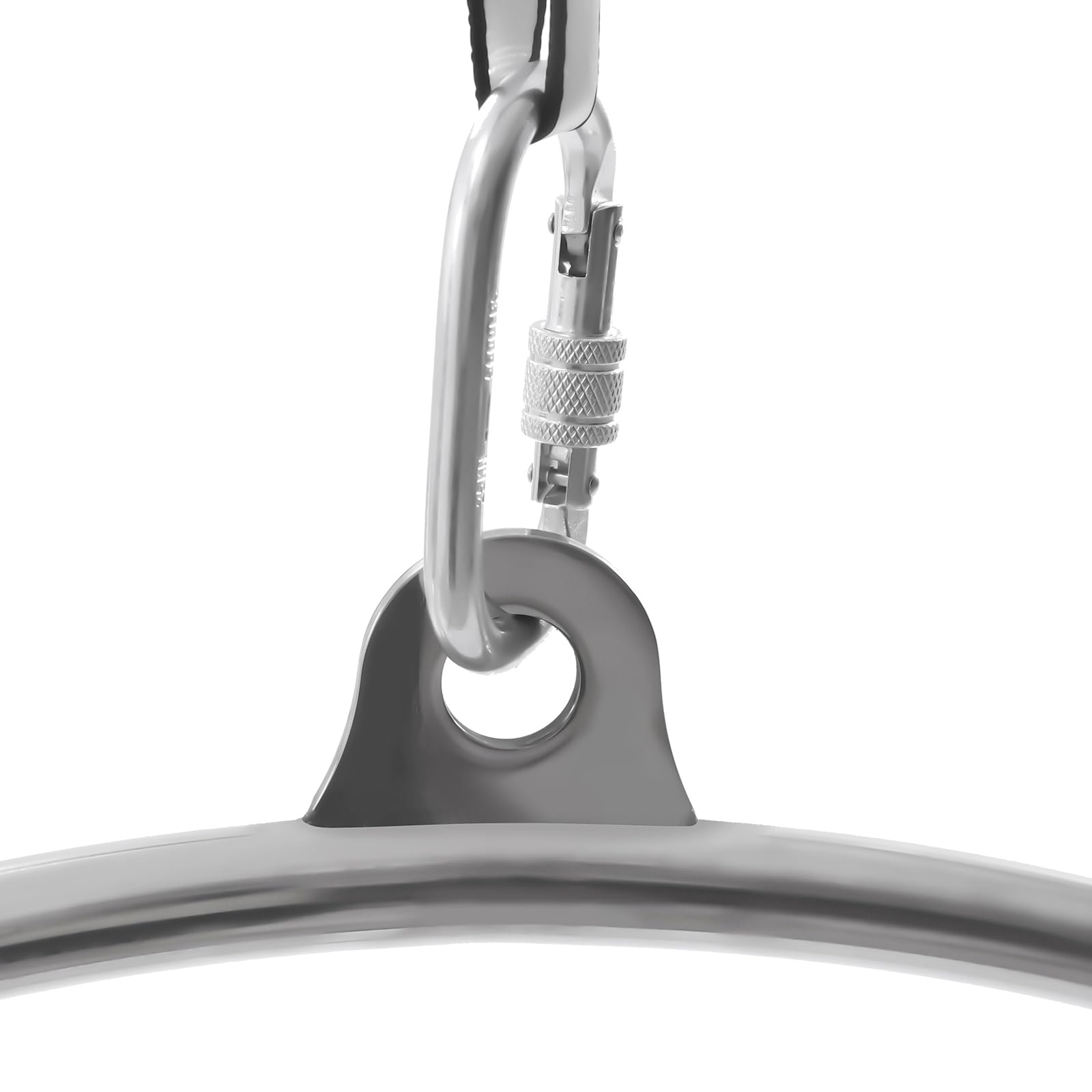 Aro aéreo profesional de acero inoxidable con un solo punto, 85 cm, para acrobacias aéreas y aeróbicos de hasta 115 kg