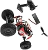35km/h High Speed Rock Buggy 1/10 Racing RC Car for Off-Road Crawler Vehicle Versatile and Durable, Red, 310mm Wheelbase Rock Buggy