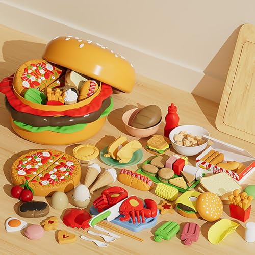 Jeu alimentaire à découper et aliments colorés d'imitation