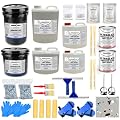 ArmorPoxy Garage Floor Epoxy Kit - 28-Pc 2 Part - 900 Sq. Ft - Gray, Industrial Grade Coating Kit - for Basements, Workshops, Contractors, Automotive, Storage, Retail Shops