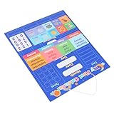 GARVALON 子供用壁掛け学習カレンダー 磁気素材で楽しく遊べる知育玩具 早期学習用の月 天気 曜日マッチング機能付き 美しいデザインで家の雰囲気を向上 親子の絆を深める遊び道具