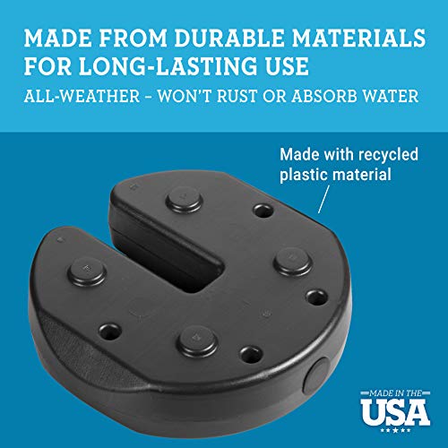 Image of US Weight Fillable Canopy Weight Set of 4 with No-Pinch Design - Easy Installation and Removal to Secure Tents, Canopies, and Umbrellas at Outdoor Events