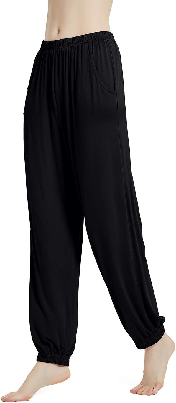 Modal Pajama Pants for Women Lounge Pants with Pockets Stretch Loose Yoga Pants Comfy Nightwear Sleepwear Pj Bottoms - Image 2