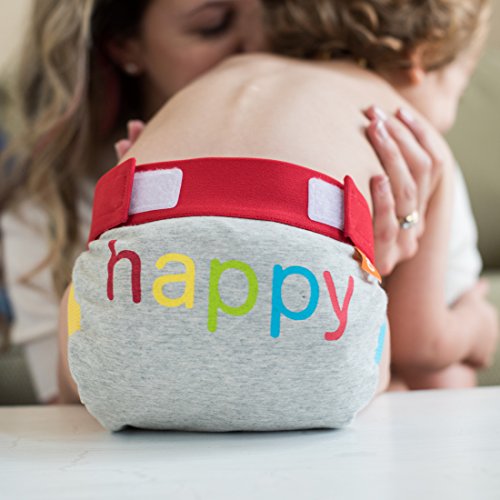 Image of Gdiapers Happy Diaper Pants, Heather Gray, Large