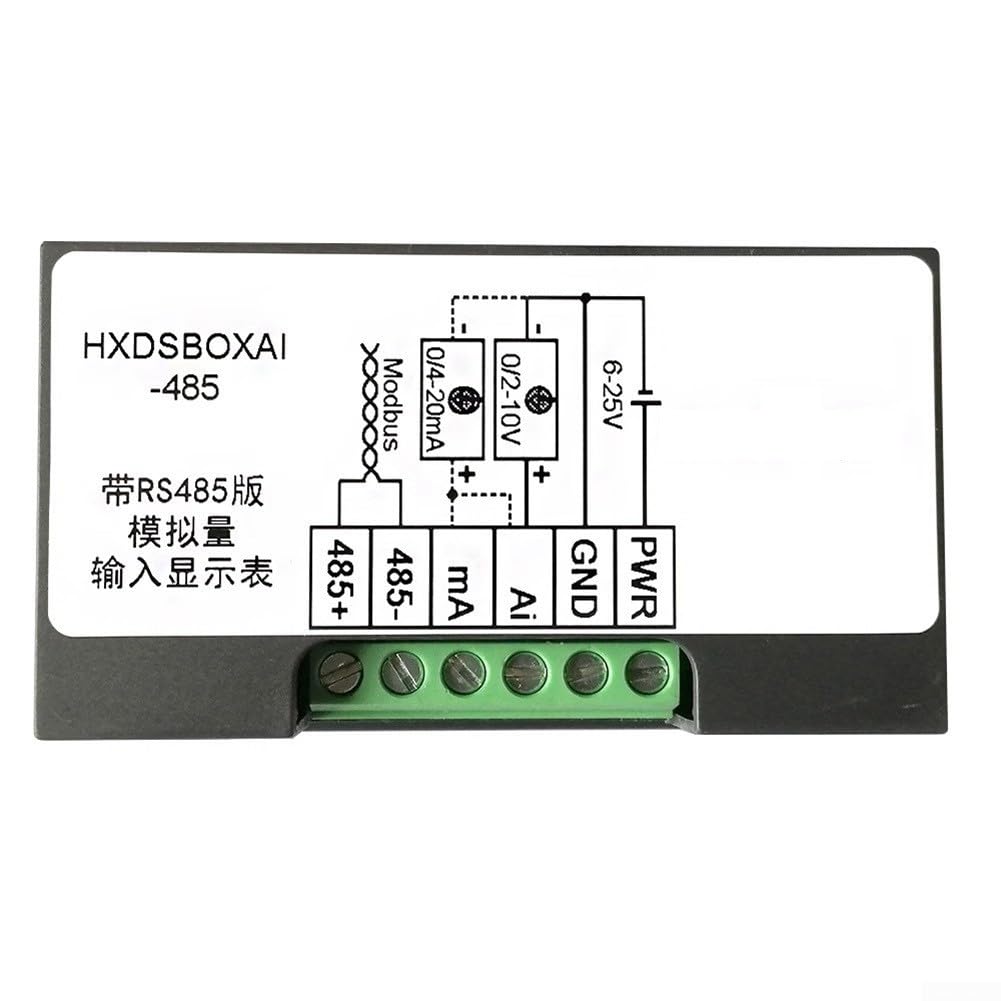 Digitalanzeige, 0-10 V, 0-20 mA, 2-10 V, 4-20 mA, Analog-Eingangsanzeige, mit Digitalanzeige, Kopfstrom-Spannungsanzeige, industrielles Panel-Messgerät