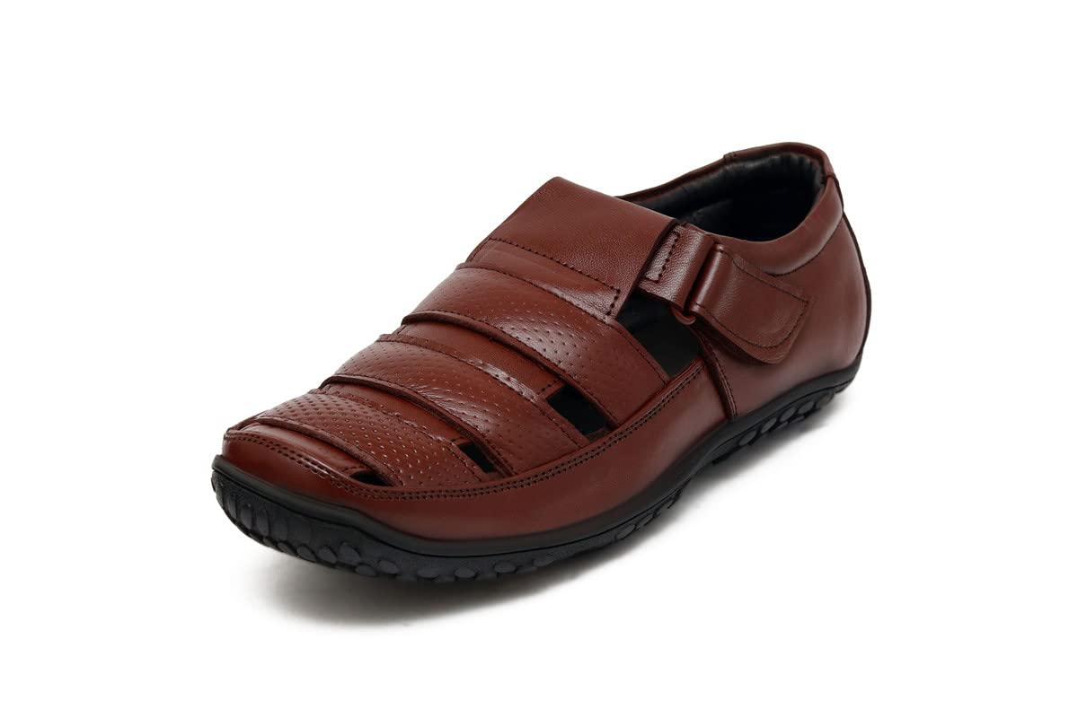 SHOE BLATE Brown Genuine Leather Fisherman Sandle For Men - 07 UK (B0BNC3XMST) Amazon Price History, Amazon Price Tracker