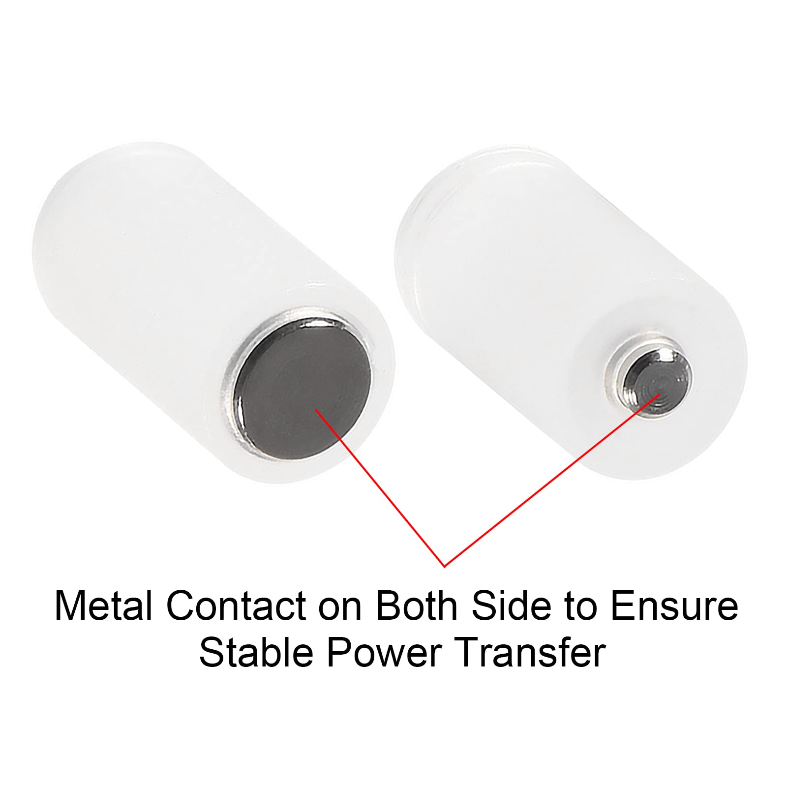 Adaptador de batería AAA a AA, 10 unidades, convertidor de batería AAA a AA, convertidor de batería para batería AAA a AA, color transparente